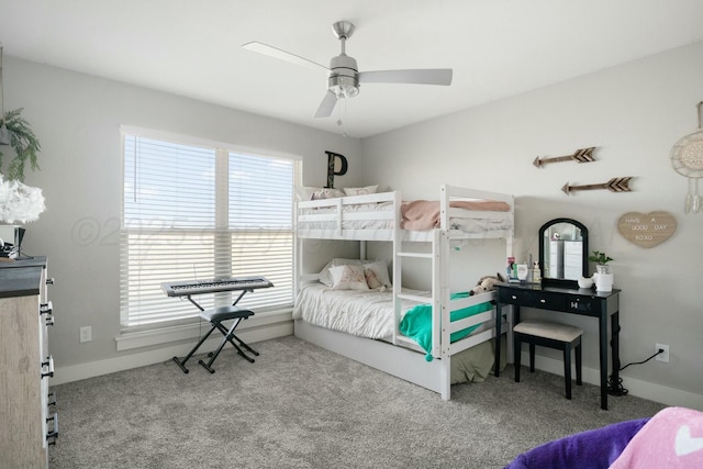 3851 Whitetail Springs Rd, Amarillo, TX 79119 - carpeted bedroom featuring ceiling fan and baseboards