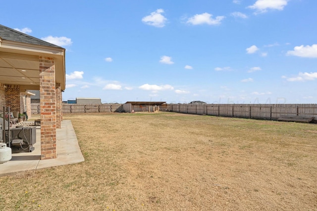3851 Whitetail Springs Rd, Amarillo, TX 79119 - view of yard with a patio area and a fenced backyard