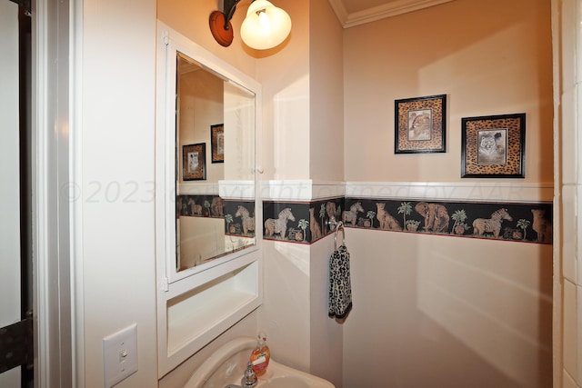 2101 S Harrison St, Amarillo, TX 79109 - bathroom with ornamental molding