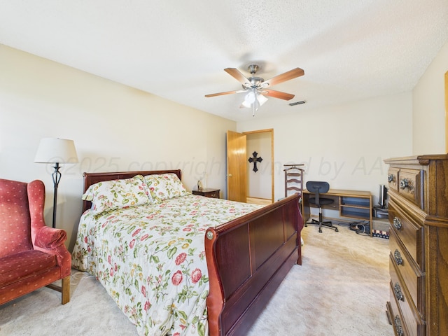 1620 N Nelson St, Pampa, TX 79065 - bedroom featuring light carpet and ceiling fan