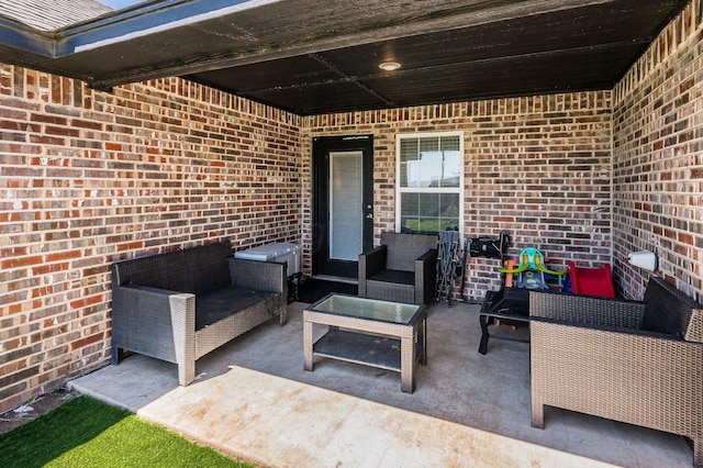 8309 City View Dr, Amarillo, TX 79118 - view of patio / terrace with an outdoor living space
