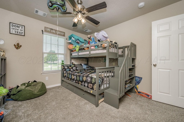 8309 City View Dr, Amarillo, TX 79118 - bedroom featuring carpet flooring and a ceiling fan