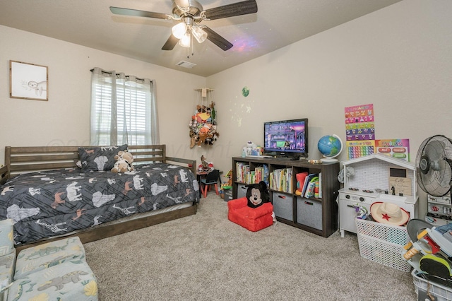 8309 City View Dr, Amarillo, TX 79118 - bedroom with carpet flooring and ceiling fan
