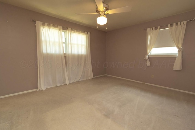 4903 Princeton St, Amarillo, TX 79109 - unfurnished room with carpet, baseboards, and ceiling fan