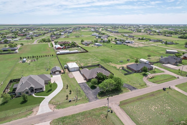 aerial view featuring a residential view