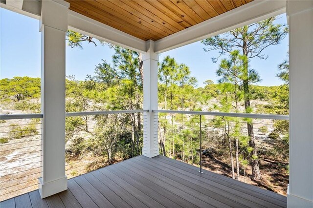 204 Magnolia Ct, Dauphin Island, AL 36528 - view of wooden terrace