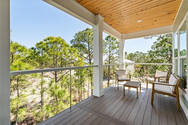 204 Magnolia Ct, Dauphin Island, AL 36528 - view of wooden terrace