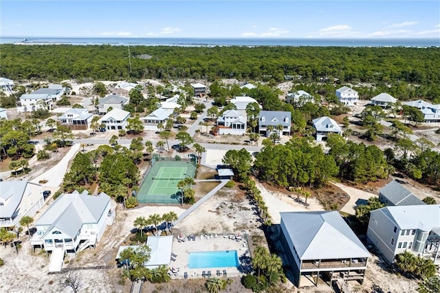 204 Magnolia Ct, Dauphin Island, AL 36528 - bird's eye view with a residential view and a forest view
