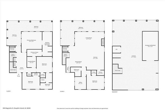 204 Magnolia Ct, Dauphin Island, AL 36528 - view of layout