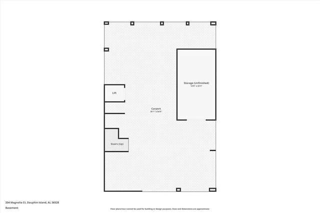 204 Magnolia Ct, Dauphin Island, AL 36528 - plan