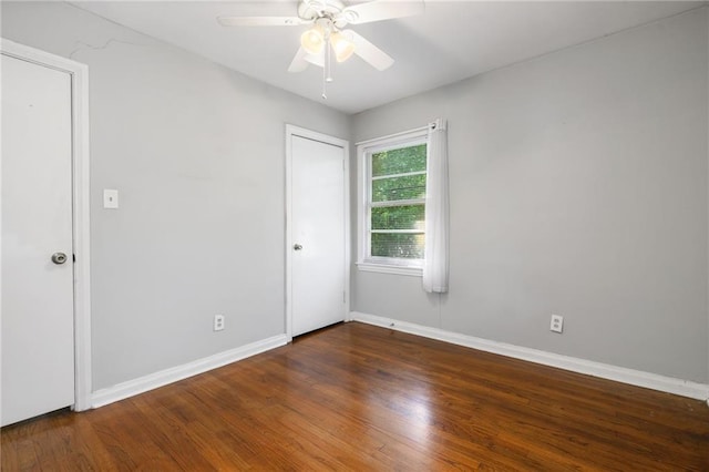 120 Shell Road Pl, Mobile, AL 36607 - spare room featuring wood finished floors and a ceiling fan