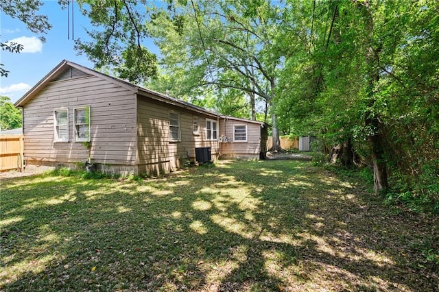 120 Shell Road Pl, Mobile, AL 36607 - view of side of property with a yard and a central air condition unit