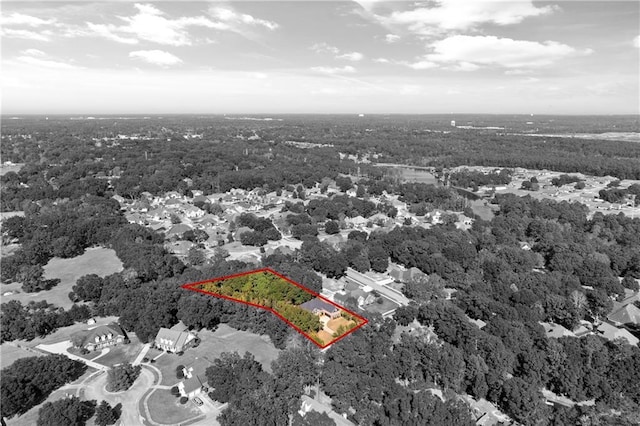 8814 Dawes Lake Rd N, Mobile, AL 36619 - drone / aerial view featuring a view of trees