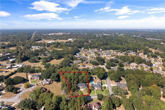 8814 Dawes Lake Rd N, Mobile, AL 36619 - aerial view with a forest view and a residential view