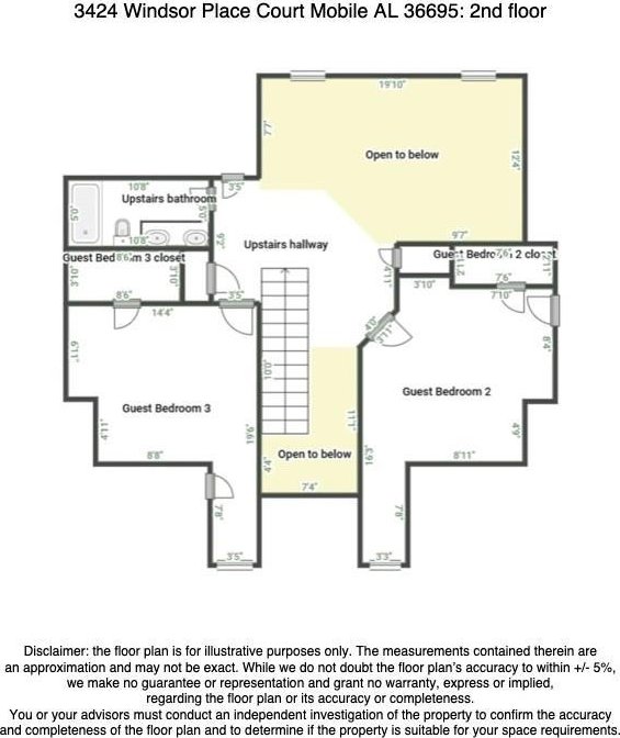 3424 Windsor Place Ct, Mobile, AL 36695 - view of room layout