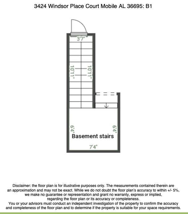 3424 Windsor Place Ct, Mobile, AL 36695 - view of floor plan / room layout