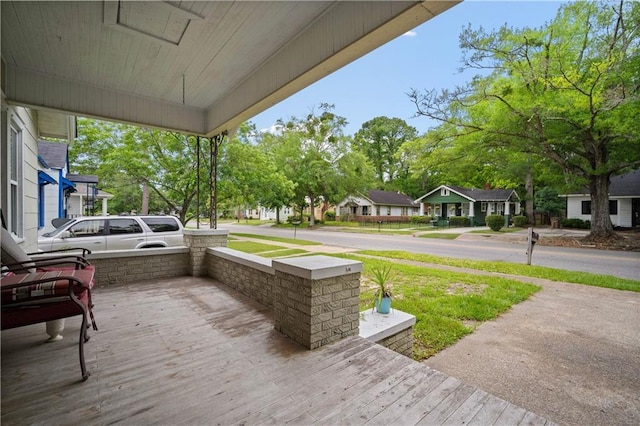 603 Glenwood St, Mobile, AL 36606 - wooden deck featuring a residential view