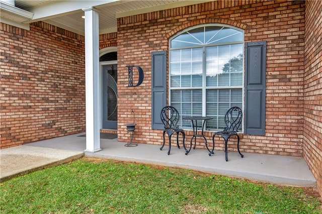 view of patio / terrace with a porch