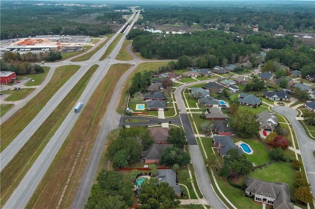 birds eye view of property