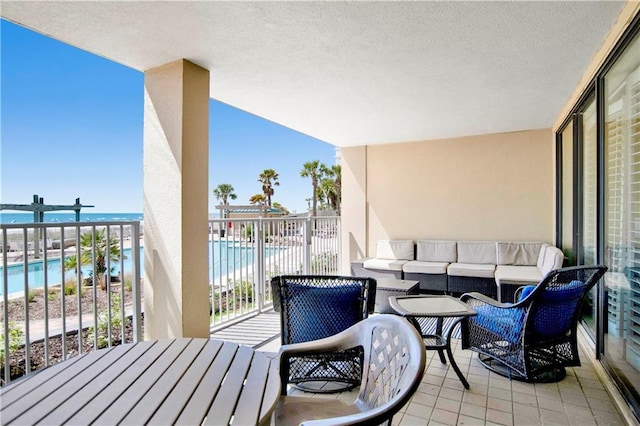 balcony with an outdoor living space