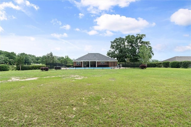 12601 Deer Ridge Dr, Wilmer, AL 36587 - view of yard with a pool