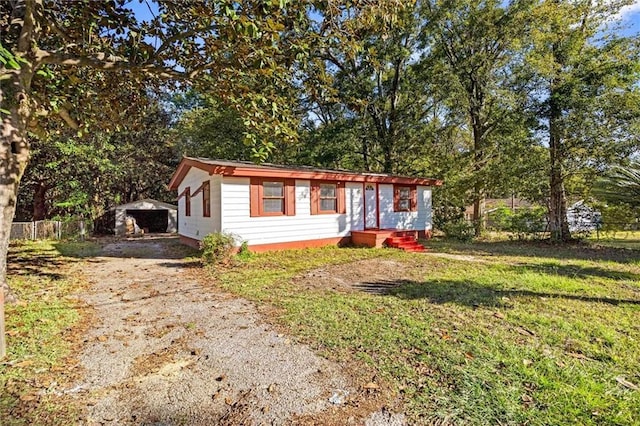 4054 Pringle Dr, Mobile, AL 36618 - view of front of home with driveway and view of scattered trees