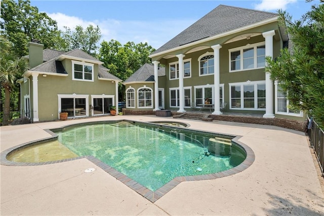 2924 Riverview Pointe Dr S, Theodore, AL 36582 - view of pool with a patio area and a pool with connected hot tub