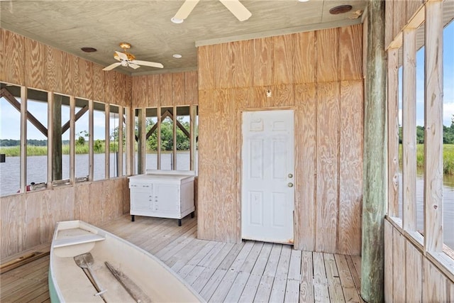 2924 Riverview Pointe Dr S, Theodore, AL 36582 - unfurnished sunroom with a water view