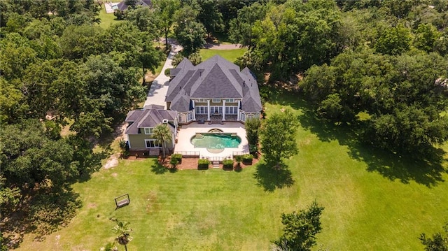 2924 Riverview Pointe Dr S, Theodore, AL 36582 - view from above of property with a pool