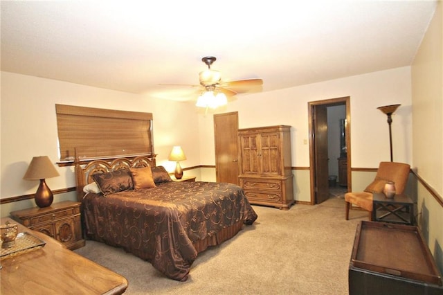 106 Windsor Ct, Daphne, AL 36526 - carpeted bedroom featuring a ceiling fan