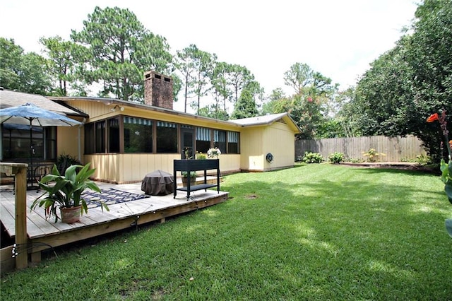 106 Windsor Ct, Daphne, AL 36526 - rear view of property with a wooden deck and a chimney