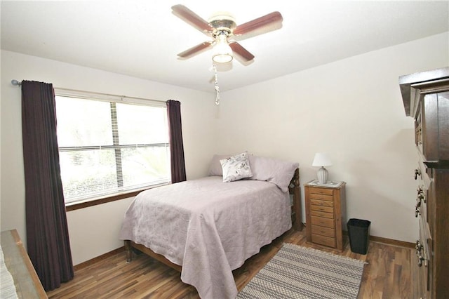 106 Windsor Ct, Daphne, AL 36526 - bedroom with wood finished floors and ceiling fan
