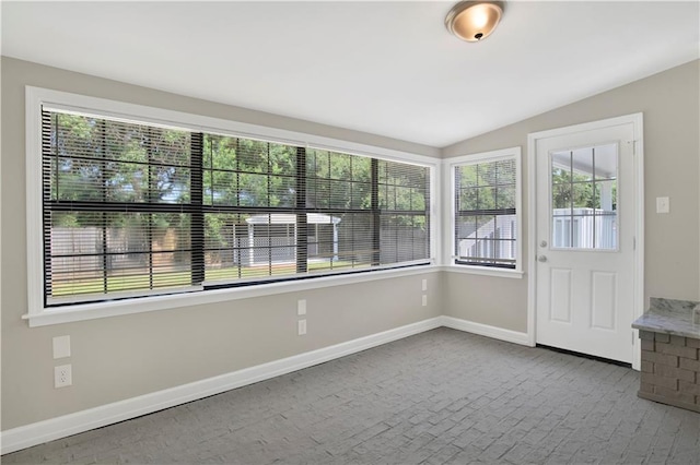 2604 Old Dobbin Dr E, Mobile, AL 36695 - unfurnished sunroom with vaulted ceiling