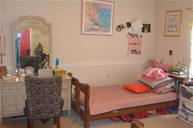 bedroom featuring carpet flooring