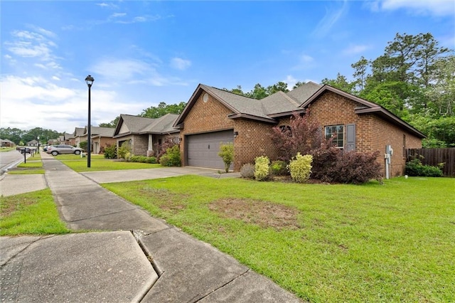 6120 Whitebark Dr, Mobile, AL 36693 - view of front facade featuring brick siding, driveway, and an attached garage
