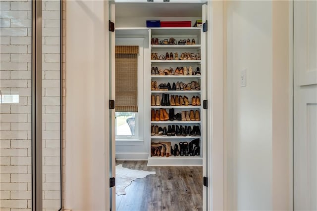 interior space featuring wood finished floors