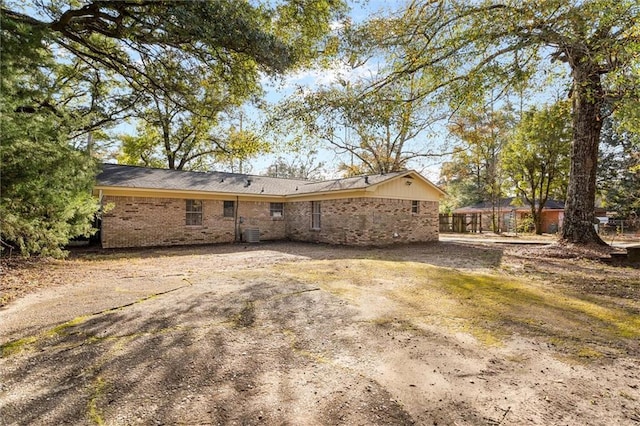 view of rear view of property