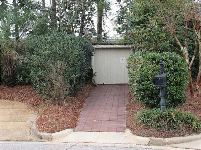 view of outbuilding