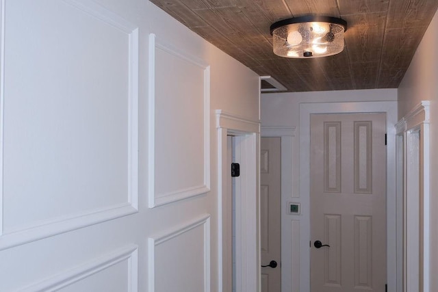 871 Hale Rd, Mobile, AL 36608 - corridor with wood ceiling