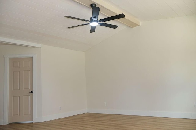 871 Hale Rd, Mobile, AL 36608 - empty room with wood finished floors, ceiling fan, and baseboards