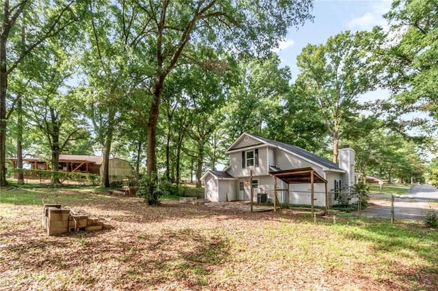 9636 Hamilton Creek Dr S, Mobile, AL 36695 - view of front of home featuring a chimney
