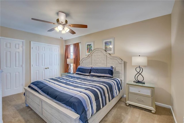 6194 State Highway 59 Unit D-8, Gulf Shores, AL 36542 - carpeted bedroom with a ceiling fan and baseboards