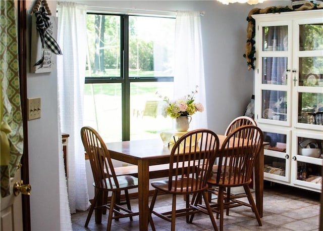 view of dining area