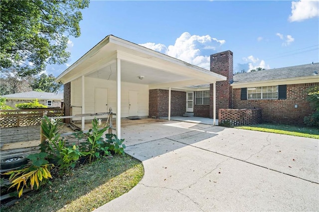 view of rear view of property