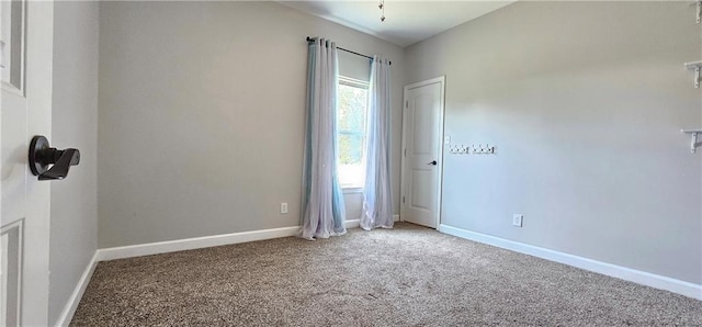 view of carpeted empty room