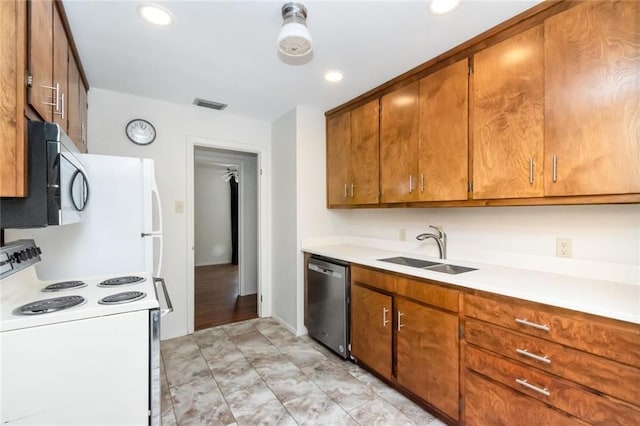 kitchen featuring sink and appliances with stainless steel finishes