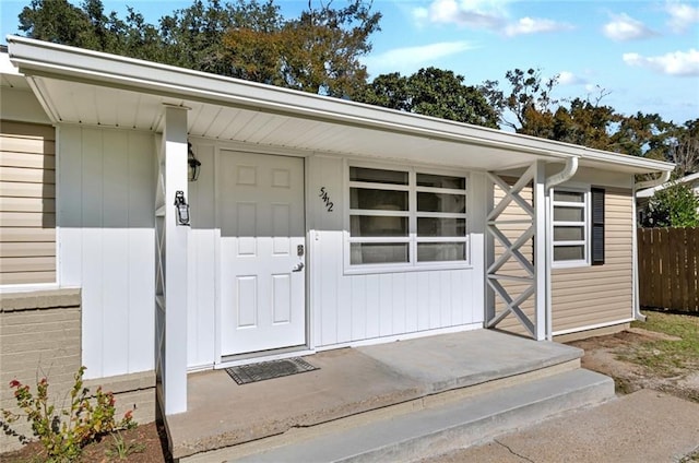 view of property entrance