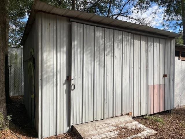 view of outdoor structure