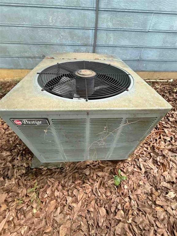 exterior view of central air condition unit