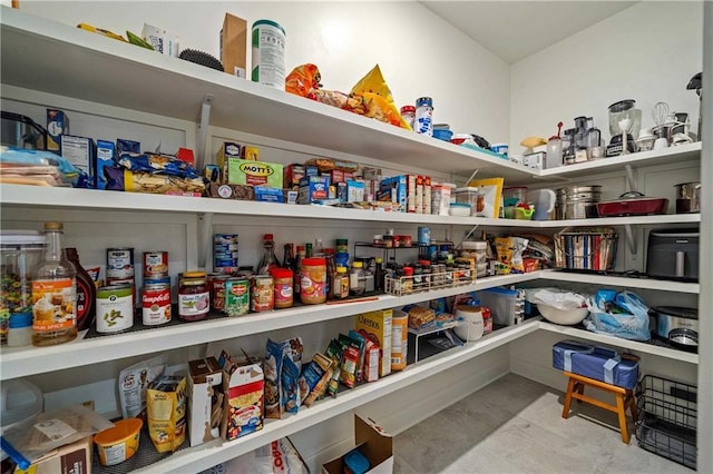 view of pantry